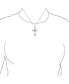 ფოტო #3 პროდუქტის Created White Opal CZ Christian Eternal Circle Botonee Cross Pendant Necklace For Women For Sterling Silver