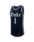 ფოტო #2 პროდუქტის Men's #1 Black Duke Blue Devils Replica Basketball Jersey