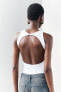 Open back polyamide bodysuit