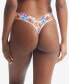 Фото #2 товара Printed Signature Lace Low Rise Thong Underwear