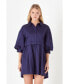 Фото #1 товара Women's Puff Sleeve Shirt Dress