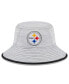 Фото #2 товара Men's Gray Pittsburgh Steelers Game Bucket Hat