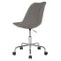 Aurora Series Mid-Back Light Gray Fabric Task Chair With Pneumatic Lift And Chrome Base