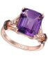 Фото #4 товара Кольцо Le Vian Grape Amethyst & Diamond in 14k Rose Gold.