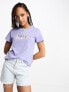 Levi's perfect t-shirt with marble poster logo in purple