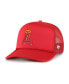 Men's Red Los Angeles Angels Foam Logo Trucker Adjustable Hat