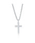 ფოტო #1 პროდუქტის Stainless Steel Polished Cross Necklace