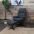 Relaxsessel + Hocker L12 drehbar