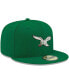 Men's Kelly Green Philadelphia Eagles Omaha Throwback 59FIFTY Fitted Hat