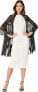 Фото #1 товара Echo Design 256724 Women's Ruffle Chiffon Wrap Sweater Black Size OS