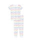 ფოტო #2 პროდუქტის Peace and Love Baby Boys and Girls 2-Piece Pajama Set