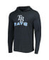 Men's Heather Light Blue and Heather Charcoal Tampa Bay Rays Meter Hoodie and Joggers Set