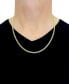 Фото #3 товара 28" Two-Tone Open Curb Link Chain Necklace (3-1/6mm) in Solid 14k Gold & White Gold