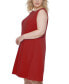 Фото #3 товара Plus Size Seam-Detail Fit & Flare Dress