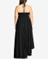 Фото #2 товара Платье женское City Chic Trendy Plus Size Strappy Halter Maxi Dress.