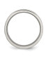 ფოტო #2 პროდუქტის Titanium Brushed and Polished 6 mm Grooved Wedding Band Ring