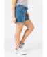 Фото #1 товара Plus Size Side Vent Shorts