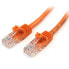 Фото #9 товара StarTech.com Cat5e Patch Cable with Snagless RJ45 Connectors - 3m - Orange - 3 m - Cat5e - U/UTP (UTP) - RJ-45 - RJ-45