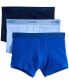 ფოტო #1 პროდუქტის Men's Essential No-Show Trunks 3-Pack