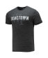 Фото #3 товара Men's Heathered Black Wake Forest Demon Deacons Tri-Blend T-shirt