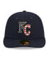 Фото #4 товара Men's Navy Kansas City Royals 2023 Fourth of July Low Profile 59FIFTY Fitted Hat