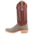 Фото #5 товара R. Watson Boots Charcoal Brush Off Square Toe Cowboy Womens Red Casual Boots RW