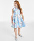 ფოტო #1 პროდუქტის Big Girls Bow-Shoulder Floral Mikado Dress, Created for Macy's