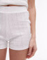 Topshop pointelle short in white