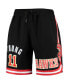 ფოტო #4 პროდუქტის Men's Trae Young Black Atlanta Hawks Historic Logo Player Shorts