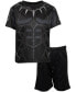 ფოტო #1 პროდუქტის Toddler Boys Avengers Captain America Iron Man Venom Hulk Cosplay Athletic T-Shirt and Shorts Outfit Set to