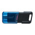 Kingston DataTraveler 80 - 128 GB - USB Type-C - 3.2 Gen 1 (3.1 Gen 1) - 200 MB/s - Cap - Black - Blue