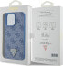 Фото #36 товара Guess Guess GUHCP15XP4TDPB iPhone 15 Pro Max 6.7" niebieski/blue hardcase Leather 4G Triangle Strass