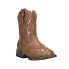 Фото #2 товара Roper Glitter Gypsy Square Toe Cowboy Toddler Girls Brown, Multi Casual Boots 0