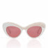 Фото #2 товара женские солнцезащитные очки овальные белые Starlite Design (55 mm)