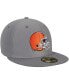 Фото #2 товара Men's Graphite Cleveland Browns Storm 59FIFTY Fitted Hat