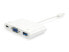 Фото #2 товара Equip USB Type C to VGA Female/USB A Female/PD Adapter - USB 3.2 Gen 1 (3.1 Gen 1) Type-C - White - USB 3.2 Gen 1 (3.1 Gen 1) Type-A - USB 3.2 Gen 1 (3.1 Gen 1) Type-C - VGA - Plastic - China - CE - RoHS