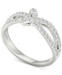 Lab Grown Diamond Knot Ring (1/2 ct. t.w.) in Sterling Silver