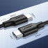 Фото #12 товара Kabel przewód USB-C do ładowania i transferu danych 3A 0.5m czarny