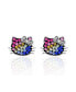 ფოტო #1 პროდუქტის Sanrio Rainbow Crystal Stud Earrings, officially licensed