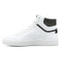 Фото #3 товара Puma Shuffle Mid High Top Mens White Sneakers Casual Shoes 38074801