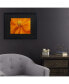 Kurt Shaffer Orange Flower Matted Framed Art - 15" x 20"