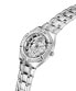 Фото #4 товара Guess Damen Armbanduhr Allara Multifunktion skeleton Silber GW0604L1