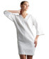 Women's Textured V-Neck 3/4-Sleeve Dress