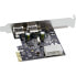 Фото #3 товара InLine USB 3.0 2 Port Host Controller PCIe with Full Size + Low Profile Bracket