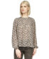 ფოტო #1 პროდუქტის Women's Long-Sleeve Pin-Tuck Top