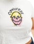 Фото #4 товара Converse Spray Paint Skull tee in white