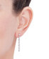 ფოტო #2 პროდუქტის Diamond Cluster Linear Drop Earrings (1/4 ct. t.w.) in Sterling Silver