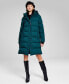Фото #1 товара Women's Petite Hooded Puffer Coat, Created for Macy's