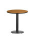 24" Round Laminate Table Top With 18" Round Table Height Base