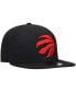 Фото #3 товара Men's Black Toronto Raptors Logo Official Team Color 59FIFTY Fitted Hat